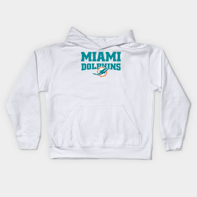 MIAMI DOLPHINS Kids Hoodie by Aldyz